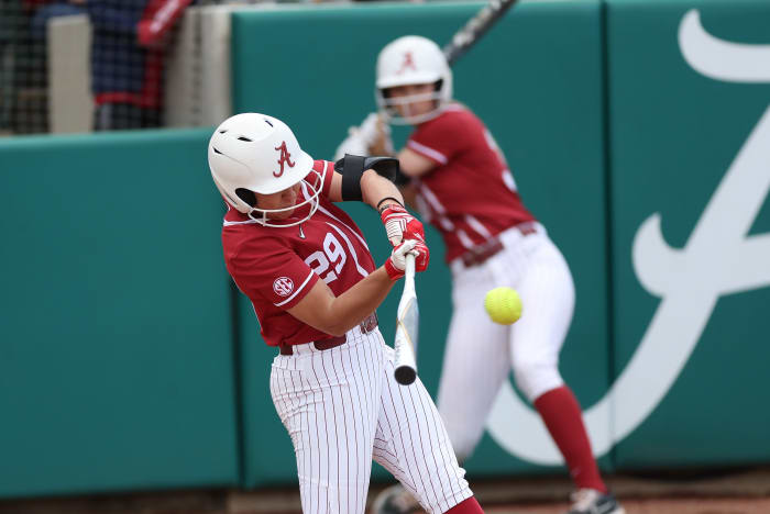 Alabama softball third baseman Ashley Prange